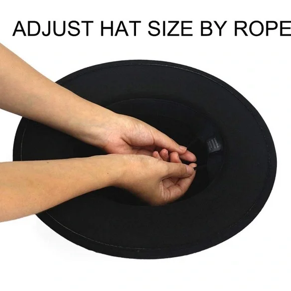 - BLACK STYLISH LADIES FEDORA HAT *NWT* s-l400.jpg main image 2